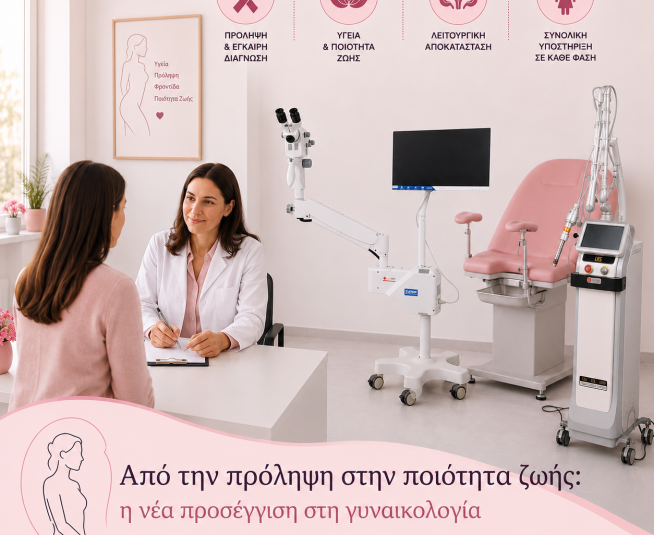 Από την πρόληψη στην ποιότητα ζωής: η νέα προσέγγιση στη γυναικολογία